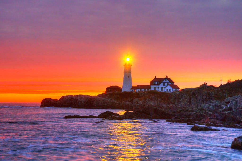 Landscape Photography - Portland Head Light Sunrise